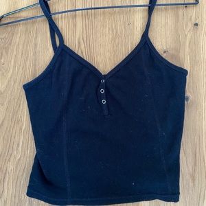 Top Shop black crop top
